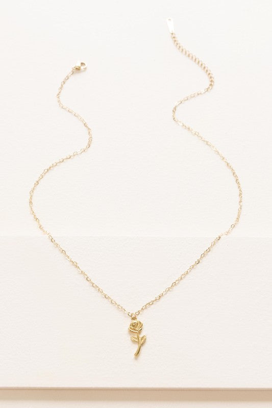 Rose Charm Necklace (Online Only)