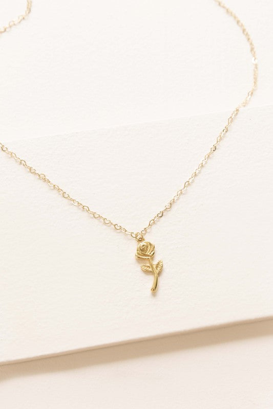 Rose Charm Necklace (Online Only)