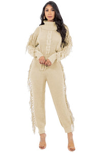 LONG SWEATER PANTS SET