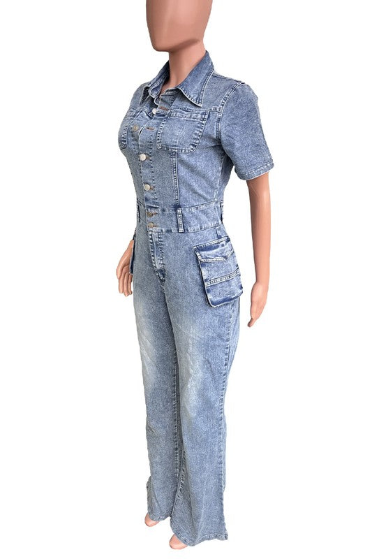 Denim jumpsuit only fashion